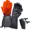 Gerbing Heated Clothing #GER-AFGV-7V-M-S - 7 V Atlas Ultra-Flex Battery Heated Gloves - Black - Small