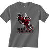 Honda Apparel #NP21S-Y3035-S - Youth Honda Rider T-Shirt - Charcoal - Small