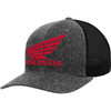 Honda Apparel #NP21A-H3163 - Honda Trucker Hat - Charcoal/Red