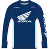 Honda Apparel #NP21S-M2482-XL - Honda HRC Long-Sleeve T-Shirt - Navy/White - XL