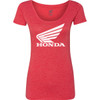 Honda Apparel #NP21S-L3029-XL - Women's Honda Wing T-Shirt - Red - XL