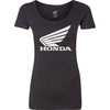 Honda Apparel #NP21S-L3030-XL - Women's Honda Wing T-Shirt - Black - XL
