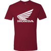 Honda Apparel #NP21S-M3018-S - Honda Wing T-Shirt - Maroon - Small