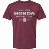 Honda Apparel #NP21S-M3022-S - Honda Motor Company T-Shirt - Maroon - Small
