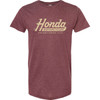 Honda Apparel #NP23S-M2294-3X - Honda Established T-Shirt - Heather Burgundy - 3XL