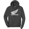 Honda Apparel #NP21S-S3031-S - Women's Honda Wing Hoodie - Gray - Small