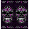 Lethal Threat #NS90807 - Neck Scarf - Floral Skull