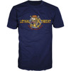 Lethal Threat #LT20896XXL - Skool of Hard Knocks T-Shirt - Blue - 2XL