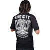 Lethal Threat #DT10046XL - Down-N-Out Shove It T-Shirt - Black - XL