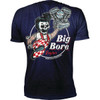 Lethal Threat #DT10048S - Down-N-Out Big Bore T-Shirt - Navy - Small