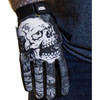 Lethal Threat #GL15021L - Good N Evil Skulls Gloves - Black - Large