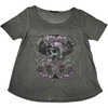 Lethal Threat #LA20613M - Women's Sinwheels T-Shirt - Gray - Medium