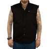 Lethal Threat #CO60213XXXL - USA Skull Melt Sleeveless Shirt - Black - 3XL