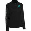 Moose Offroad - Women's Flourish Script Quarter Zip Pullover - Black - XL