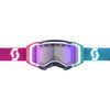 Scott #421502-7906307 - Prospect 2.0 SMB Goggle - Stealth Blue/Radiant Pink - Dual - Light Sensitive - Blue Chrome Lens