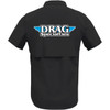 Throttle Threads #DRG31ST26BKMD - Drag Specialties Vented Shop Shirt - Black - Medium