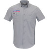 Throttle Threads #PSU37ST26GYSM - Parts Unlimited Vented Shop Shirt - Gray - Small
