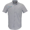Throttle Threads #DRG31ST26GYSM - Drag Specialties Vented Shop Shirt - Gray - Small