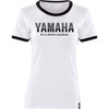 Yamaha Apparel #NP21S-L1793-M - Women's Yamaha Vintage T-Shirt - White/Black - Medium