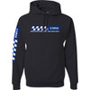 Yamaha Apparel #NP21S-M3110-2X - Yamaha Racing Check Hoodie - Black - 2XL
