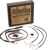 Burly Brand #B30-1135 - Burly Control Kit  10" T Bars Black Non-Abs