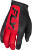 Fly Racing #378-711L - Lite Gloves Black/Red Lg