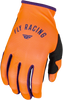 Fly Racing #377-611YL - Girl's Lite Gloves Neon Coral/Deep Purple Yl