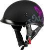 Gmax #H96510965 - Hh-65 Corvus Helmet W/Peak Matte Black/Purple/Grey Md