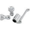 Todd's Cycle #TMK-1 - Enrichener Cable Relocation Bracket Kit with Knobs - Mikuni - Chrome