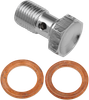 Goodridge #P992-03-31SCH - Banjo Bolt - M10 x 1.0 - Single - Chrome