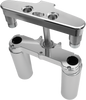 Hawg Halters Inc #41FBCR4 - 4 Deg Raked Tripple Trees 41mm Chrome Custom