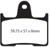 Lyndall Brakes #7235-Z - Brake Pad Z+ Rear `14-Up Sportster