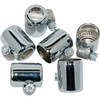 Namz Custom Cycle #NHC-CH106 - Chrome 1/4"- To 5/16" Id Hose Clamps 6-Pk