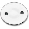Paughco #758 - Inspection Cover - Dimpled - Chrome - '36-'64 Big Twin
