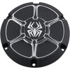 Rekluse #RMS-0515002 - Derby Cover - Wrinkle Black - Sportster