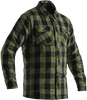 Rst #102115GRN-44 - Kevlar Lumberjack Ce Shirt Green Check Textile Lg