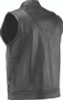 Kuryakyn #094398 - Leather By River Road Vandal Club Vest Black - Small