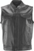 Kuryakyn #094398 - Leather By River Road Vandal Club Vest Black - Small