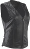 Kuryakyn #094412 - Leather By River Road Plains Leather Vest Black Womens - Small