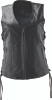 Kuryakyn #094445 - Leather By River Road Sapphire Leather Vest Black Womens - Medium