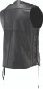 Kuryakyn #094433 - Leather By River Road Old Skool Leather Vest Black - Large