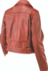 Kuryakyn #094393 - Leather By River Road Arabian Spice Leather Jacket Red Womens - Small