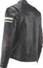 Kuryakyn #094382 - Leather By River Road Hoodlum Vintage Leather Jacket Black - Small