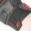 Speed and Strength Twist of Fate Leather Gloves Black/Red - Small - #892320