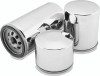Twin Power Twin Cam and M8 Chrome Magnetic Oil Filter Replaces H-D3798-99 with Backflow Valve