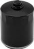Twin Power Twin Cam and M8 Black Oil Filter With Nut Replaces H-D3798-99 with Backflow Valve