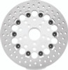 Twin Power 84-17 Big Twin Exc 08-17 FLH FLT Rear 11.5 Floating Rotor Silver Holes