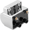 Twin Power 85-99 Big Twin 85-03 XL Ignition Coil Chrome Replaces H-D1614-83A 3 Ohm