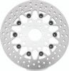 Twin Power 08-13 FLH FLT 08-16 FLHR 06-17 Dyna Front 11.8 Floating Mesh Rotor Silver