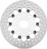 Twin Power 08-13 FLH FLT 08-16 FLHR 6-17 DYNA Front 11.8 Floating Rotor With Holes Silver